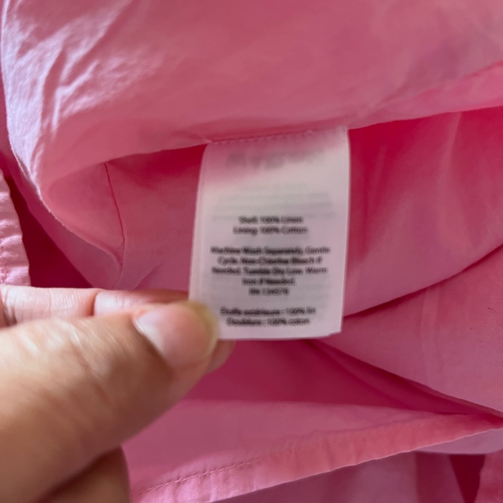 NWOT Vineyard Vines pink linen skirt 14 - Picture 2 of 4